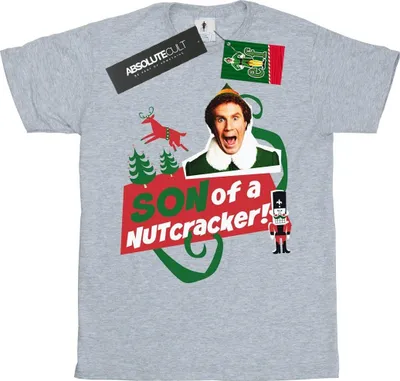 Produktbild von Elf - "Son Of A Nutcracker" T-Shirt für Damen BI21570 (3XL) (Grau)