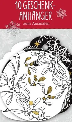 Produktbild von 10 Geschenkanhänger zum Ausmalen (Malprodukte für Erwachsene)