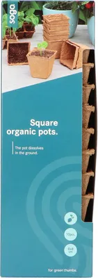 Produktbild von 8,5 x 8,5 cm Anzuchttopf quadratisch (10 Stück) | Anzuchttöpfe von Sogo