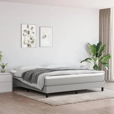 Image de Matelas à ressorts ensachés, matelas, sommiers à ressorts, matelas pour lit, matelas à ressorts, gris clair, 160x200x20 cm, tissu