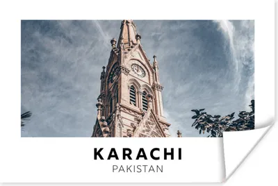 Produktbild von MuchoWow® Poster Pakistan - Architektur - Kirche 60x40 cm - Schlafzimmerdekoration