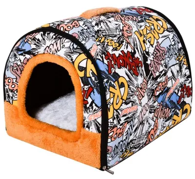 Image de Lit de voyage pour animaux de compagnie avec couette amovible