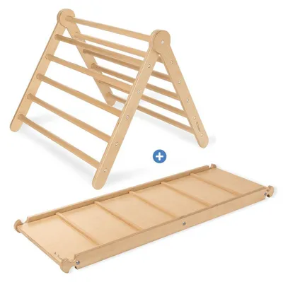 Image de Kit d'escalade Pinolino 2 pièces « Kari » avec planche d'escalade