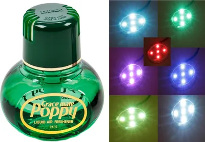 Produktbild von Lufterfrischer Duft Pinie Poppy LED Multicolor Beleuchtung mit Dimmfunktion 12 / 24 Volt LKW Auto KFZ Wohnmobil