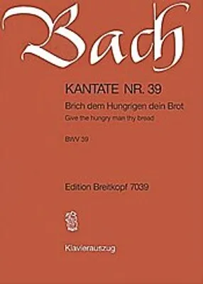 Produktbild von Kantate Nr.39, Klavierauszug