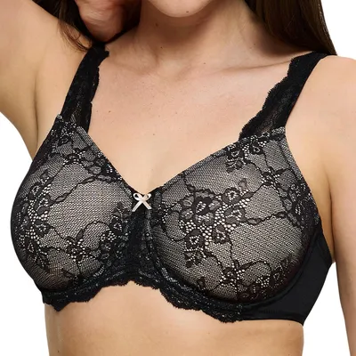 Produktbild von Triumph Contouring Sensation W01 Minimizer-BH Erhältlich in großen Größen, Flexible 3D-Bügel und breite Träger, Florale Spitze an den Cups