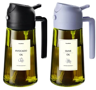 Obrázok produktu pre Dávkovač oleja, fľaša na olej, dávkovač a rozprašovač 2 v 1