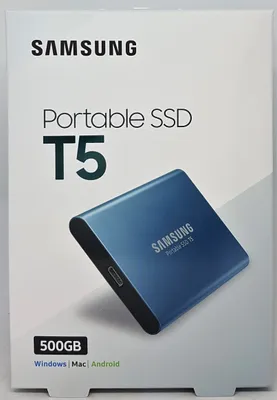 Obrázok produktu pre Samsung T5, 500 GB, USB Typ-A, 3.2 Gen 2 (3.1 Gen 2), 540 MB/s, Modrá
