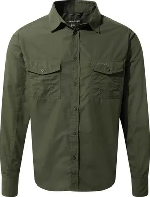 Produktbild von Craghoppers Kiwi Langarmhemd Grün 2XL Herren Grün 2XL