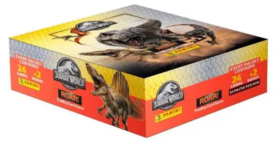 Produktbild von Jurassic World Roar Trading Cards Fat Packs Display (10)