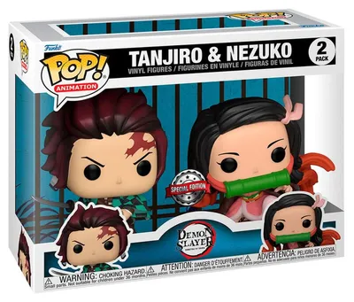 Obrázok produktu pre Figurki Funko Pop! Demon Slayer Kimetsu no Yaiba Tanjiro & Nezuko (2-pack)