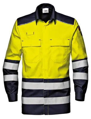 Immagine prodotto di Camicia di sicurezza Sir Safety Supertech a maniche lunghe, riflettente, antistatica, in misto modacrilico, giallo/blu, XL+, HI-VIS GIALLO/BLU