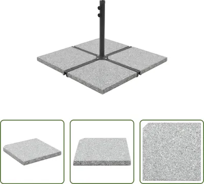 Obrázek produktu pro The Living Store Zátěžová deska Parasol Granite 25 kg Square Grey