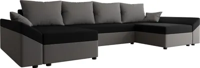 Produktbild von MIRJAN24 Ecksofa Dante U, Eckcouch, Couch mit Bettkasten und Schlaffunktion, U-Form, Wohnzimmer (Farbe: Alova 36 + Alova 04)