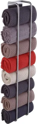 Obrázok produktu pre Vešiak na uteráky do kúpeľne z nehrdzavejúcej ocele, 60 cm, samolepiaci, bez vŕtania