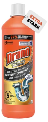 Produktbild von Drano Extra Stark, Abflussreiniger, Rohrreiniger für Küche & Bad, 1er Pack