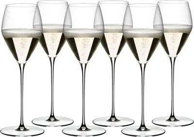 Produktbild von RIEDEL Veloce Champagner Weinglas, 6 Stück