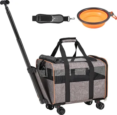 Produktbild von Famanu Hundetrolley, faltbare Hunde-Rucksack, max. 9,9 kg Tragfähigkeit - 600D Oxford-Stoff