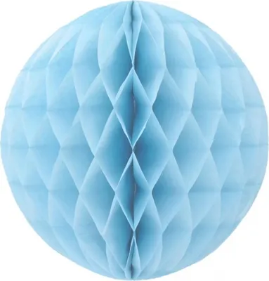 Produktbild von wabenkugel hellblau 30 cm