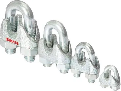 Immagine prodotto di Morsetti elettrici per cavi d'acciaio - Ghisa - 6 mm - Zincati