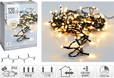 Immagine prodotto di Luci di fata 120 LED bianco caldo timer