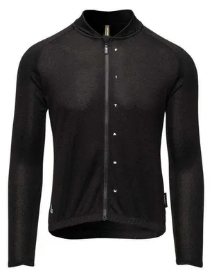 Image de Fitanu - Maillot de cyclisme "Vialetta" pour hommes, en matériau Polartech PP14195 (Taille S) (Noir)