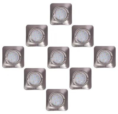 Produktbild von 9er Set LED Einbauspots, schwenkbar, L 8,5 cm