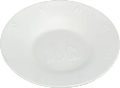 Image de Trixie Xmas écuelle céramique plate blanche pour chats