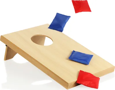 Produktbild von com-four® 5-teiliges Cornhole-Spiel-Set - Outdoor Wurfspiel für Kinder und Erwachsene - Bean Bag Säckchen