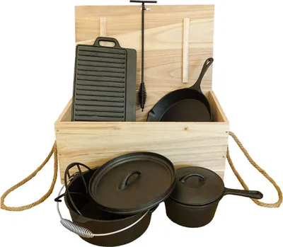 Produktbild von Rustikales Gusseisen Koch- und Grillset Dutch Oven 2273