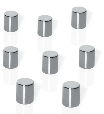 Produktbild von sigel Neodym-Zylindermagnet 8 x 10 mm vernickelt silber 8 Magnete