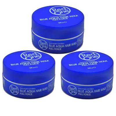 Produktbild von RedOne Aqua Hair Wax Blue 150 ml 3-Pack