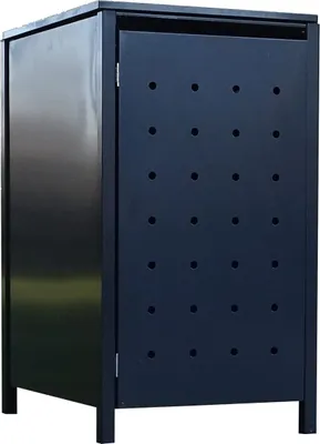 Produktbild von 1 Tailor Mülltonnenbox Basic für 120 Liter Tonne Stanzung 1 komplett Anthrazit