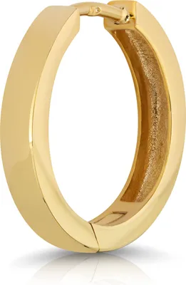 Produktbild von Einzel 375 Gelbgold 9 Karat Klappcreolen Ohrring 16mm Ohrschmuck poliert 4945