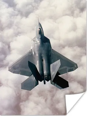 Produktbild von MuchoWow® Poster Düsenjäger fliegt über den Wolken 120x160 cm - Wandbilder