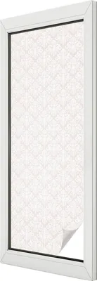 Produktbild von Buntglas Fensterfolie – 146x50 cm – Stained-Glass Design – blickdichte dekorative Sichtschutzfolie – selbstklebend, UV-Schutz – Pflanzenornament