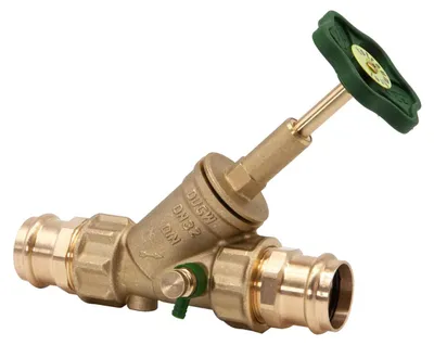 Produktbild von Schlösser Armaturen FREISTROMVENTIL, PRESSANSCHL.IG M.ENTL, ST.SP, DN32, PRESS 35, DVGW