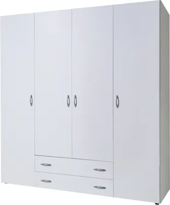 Produktbild von Schlafkontor Base Kleiderschrank Holzwerkstoff Dekorfolie 4 Türen 160x177x52 cm