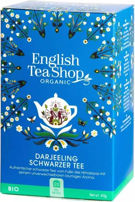 Produktbild von ETS - Darjeeling Schwarzer Tee, BIO, 20 Teebeutel