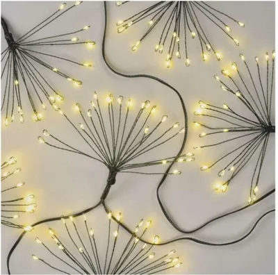 Zdjęcie produktu dla Łańcuch świetlny LED EMOS - klastry świetlne, nano, 8 m, wewnętrzny, ciepły biały, timer D3AW11
