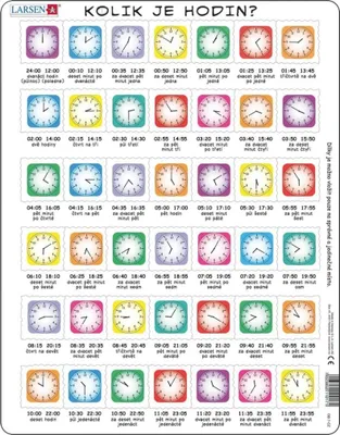Produktbild von LARSEN Puzzle Wie spät ist es?