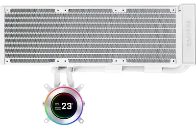 Produktbild von Lian Li GA II Hydroshift II LCD-C 360N, All-in-One-Flüssigkeitskühler, Weiß