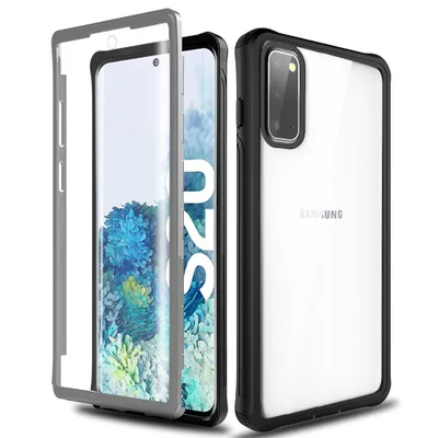 Obrázek produktu pro Galaxy S20 Pouzdro, Hybridní Odolný TPU Nárazník, Nárazuvzdorný Průhledný Kryt, Kompletní Ochrana pro Samsung Galaxy S20