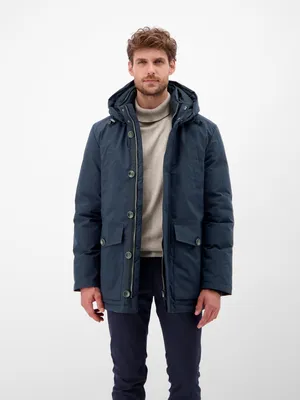 Produktbild von LRS Herren Wintermantel mit Kapuze , Farbe: BLUE NIGHT , Größe: S