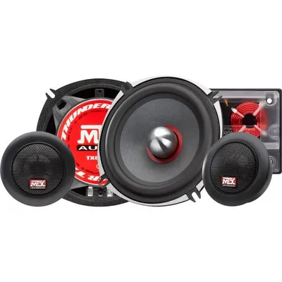 Image de Kit d'enceintes MTX TX650S 13 cm 2 voies 80W RMS 4O caisson aluminium tweeter néodyme bobine dôme soie TSV TIL