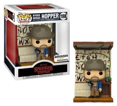 Obrázok produktu pre Stranger Things - Byersov dom: Hopper 1188 Amazon Exclusive - Funko Pop! Deluxe
