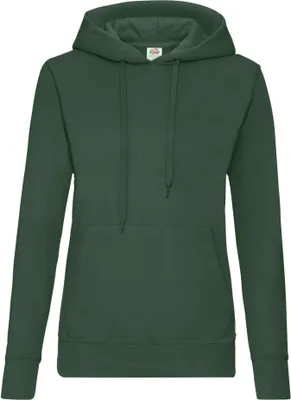 Produktbild von Fruit Of The Loom Lady Fit Pullover mit Kapuze BC363 (2XL) (Flaschengrün)