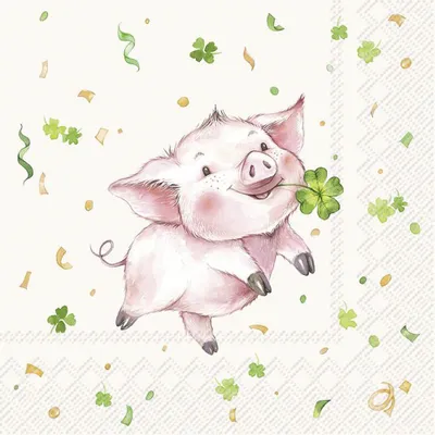 Produktbild von Serviette "Lucky Pig"