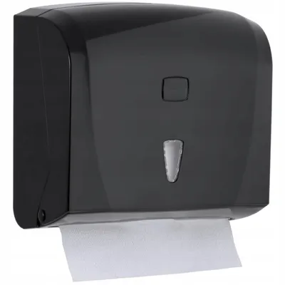 Image de Distributeur de serviettes en papier Distributeur de serviettes en papier Distributeur de serviettes en plastique Noir
