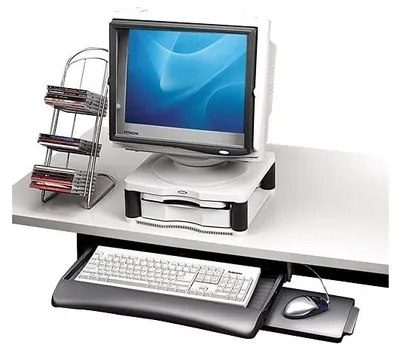 Image de Elzusha - Tiroir coulissant pour clavier, à installer sous le bureau